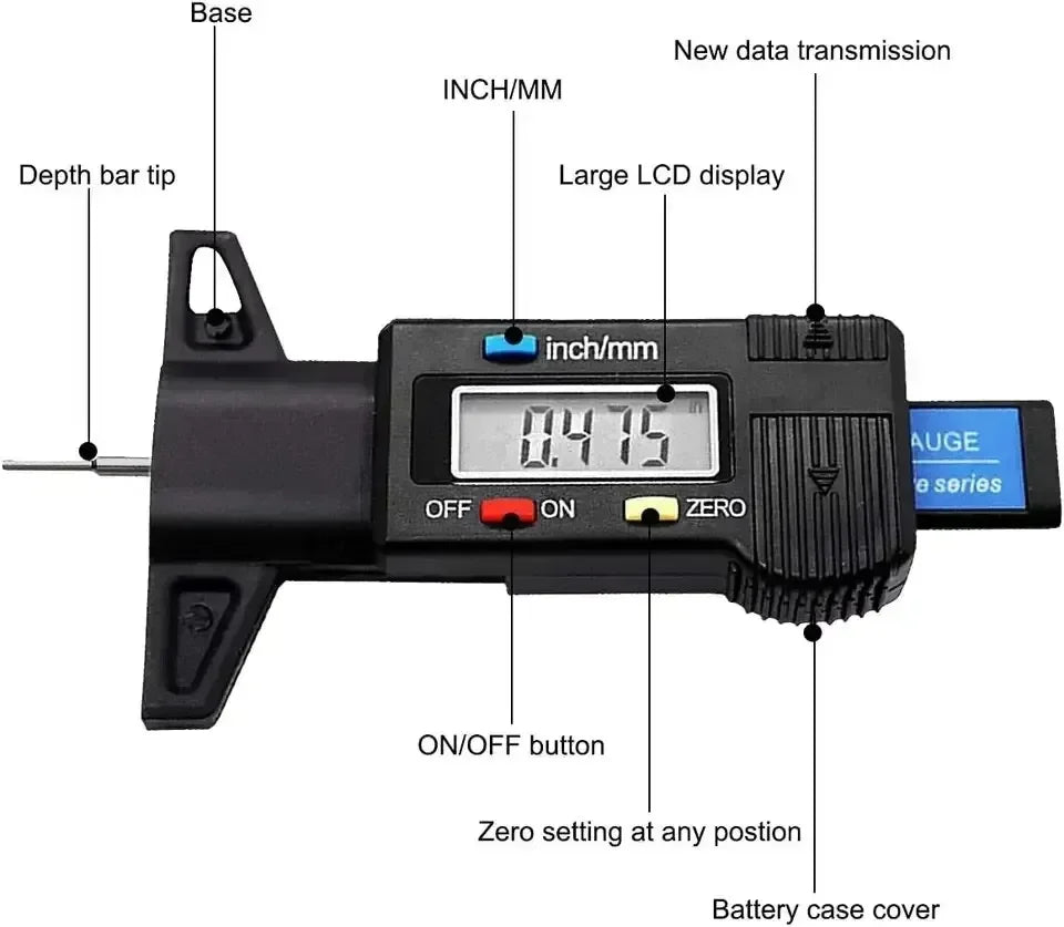 NexRide Precision Tyre Depth Gauge