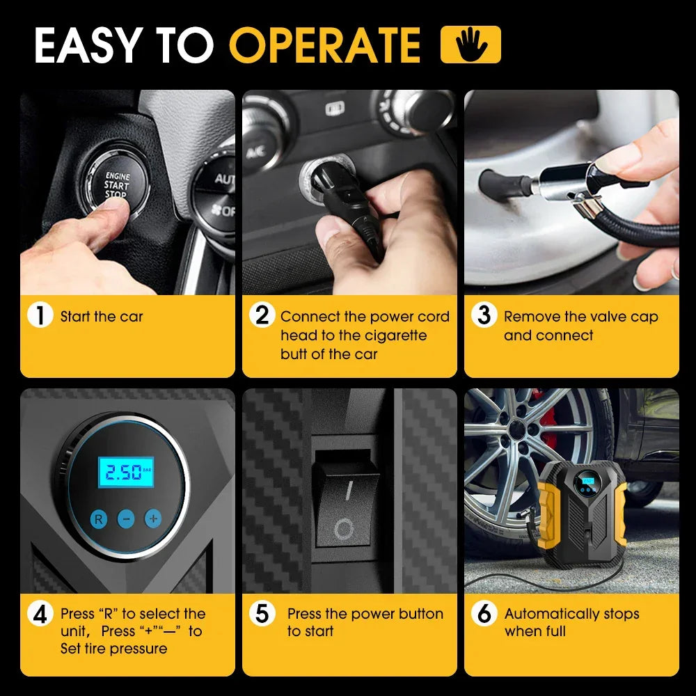 NexRide AirForce 150PSI Car Inflator